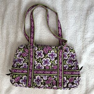 Vera Bradley Plum Petals Satchel